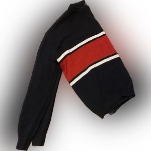 Brandy Melville Navy & Red Striped Bernadette Knit Sweater